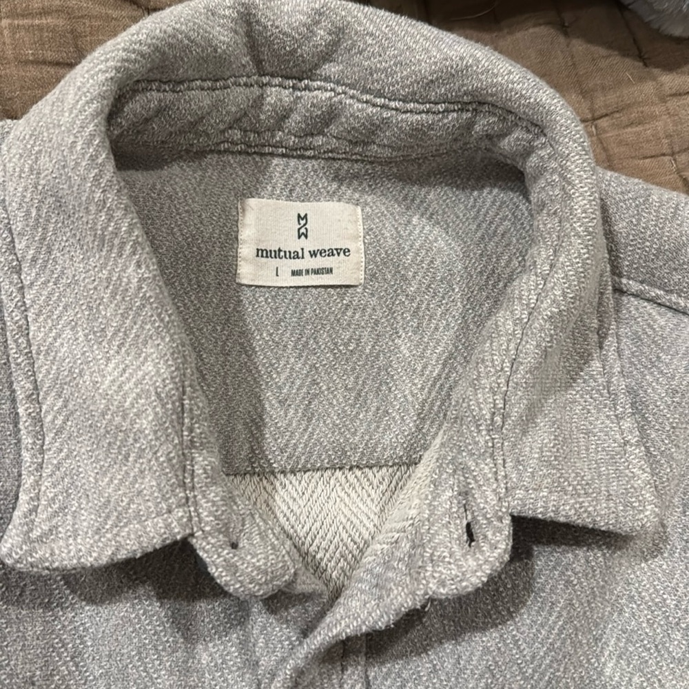 Mutual weave men’s shacket